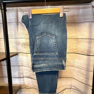 Warehouse One Distressed Skinny Jeans Size 34 Short / Petite